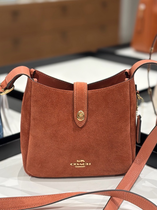 Coach Handbags - Coach Suede Hadley Mini Crossbody Shoulder  Bag